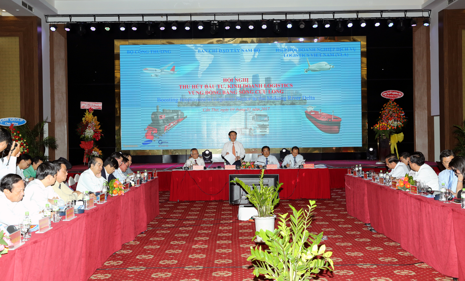 Hội nghị xúc tiến đầu tư, kinh doanh dịch vụ logistics vào vùng ĐBSCL. Ảnh: VGP/Thành Chung